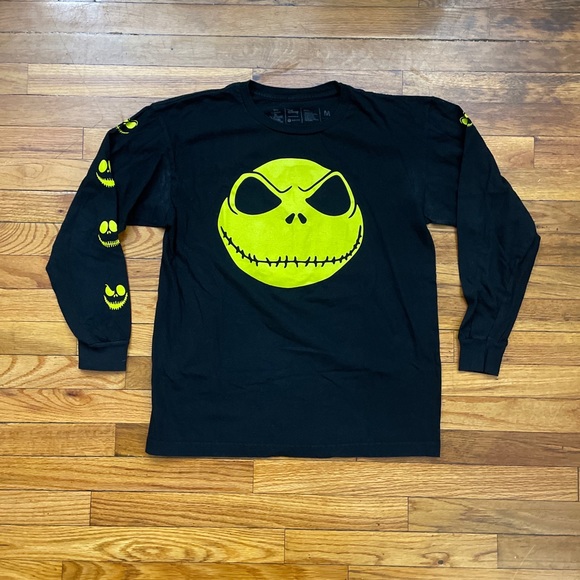 Disney The Nightmare Before Christmas Jack Skellington Graphic L/S Shirt Used - Picture 1 of 4